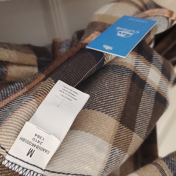 NWT Plaid Flannel Cupshe Collared Button Down Dress - Picture 6 of 7